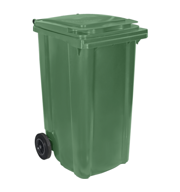 Контейнер для відходів PLASTIK GOGIC, 240л., EN 840-1, сірий